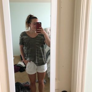 Free people camo top